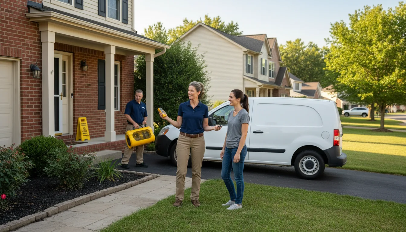 Water restoration image for Dehumidification And Cleanup Services in Arlington, KY